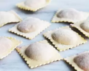 Rode biet ravioli