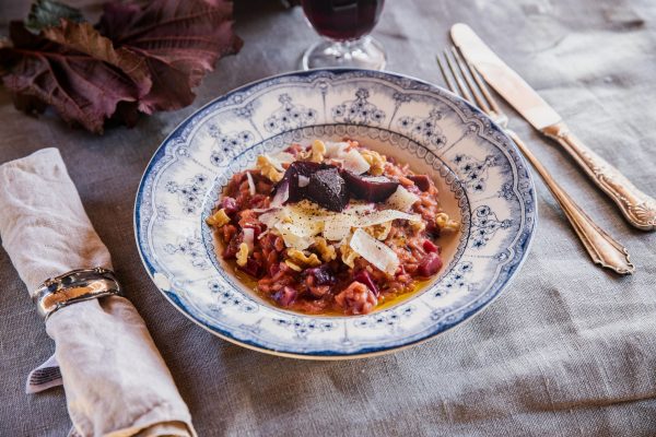 Bietenrisotto met oude Texelse schapenkaas